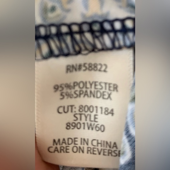 Max Studio Blue Patterned Maxi Dress. Size S. EUC. - Picture 8 of 8